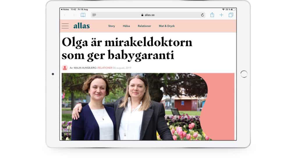 Olga is the miracle doctor who gives baby guarantee