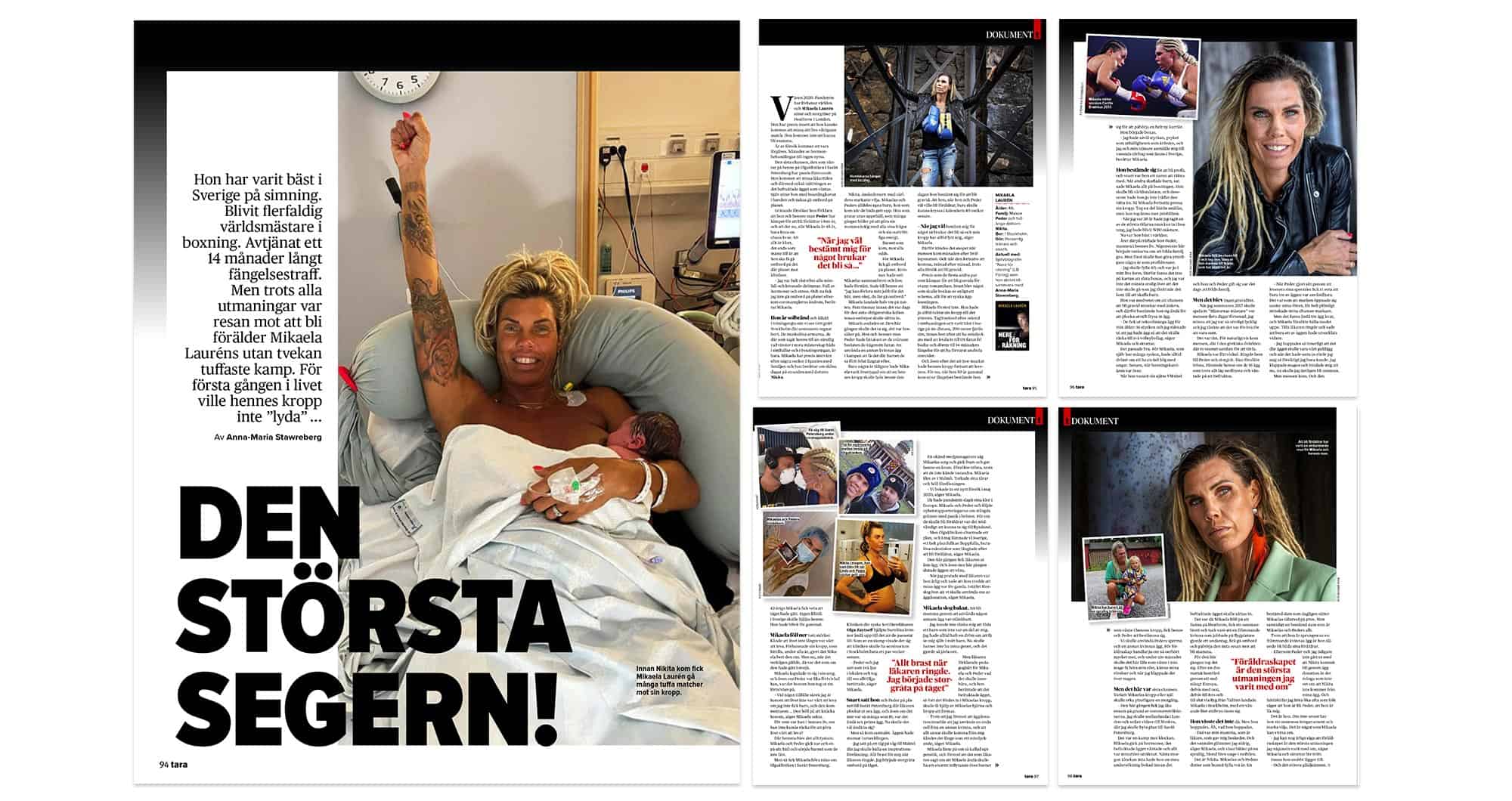 "The 51st victory!" Win the battle with infertility. Article in Tara magazine (Sweden) about our dear patient Mikaela Lauren